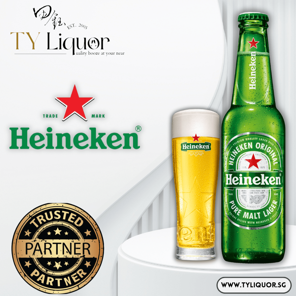 (2 Cartons) Heineken Lager Quartz, 24x633ml